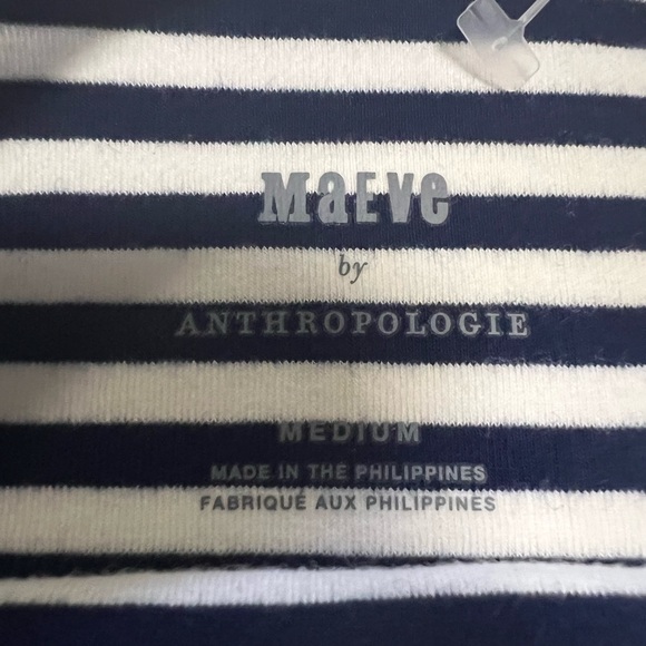NEW‼️Maeve by Anthropologie Ribbed Tank -Navy MEDIUM - Picture 5 of 7